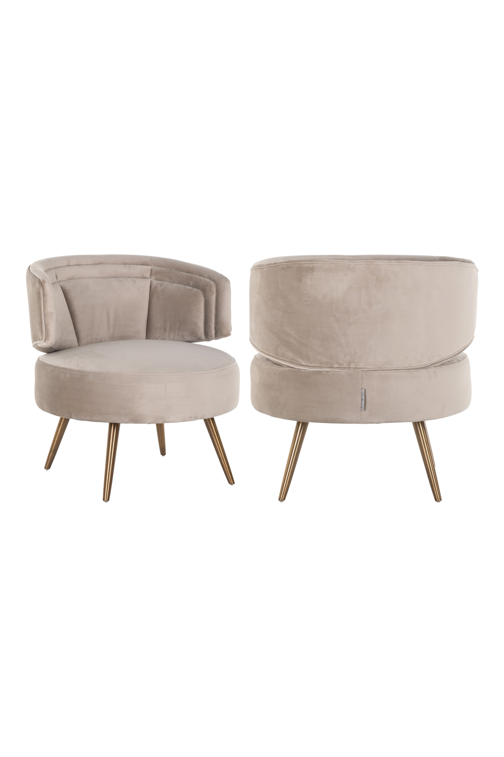 Modern Velvet Easy Chair | Richmond Interiors Hazel | Oroa.com