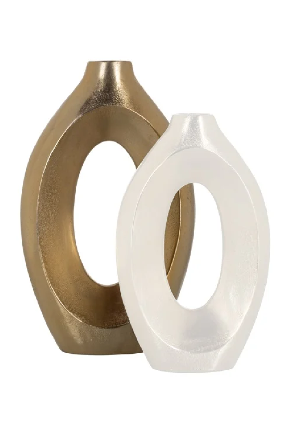 Brushed Gold Modern Vase | Richmond Interiors Alma | Oroa.com