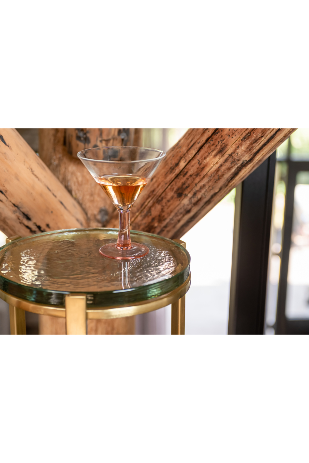 Glass Round End Table | Richmond Interiors Aubrey | Oroa.com