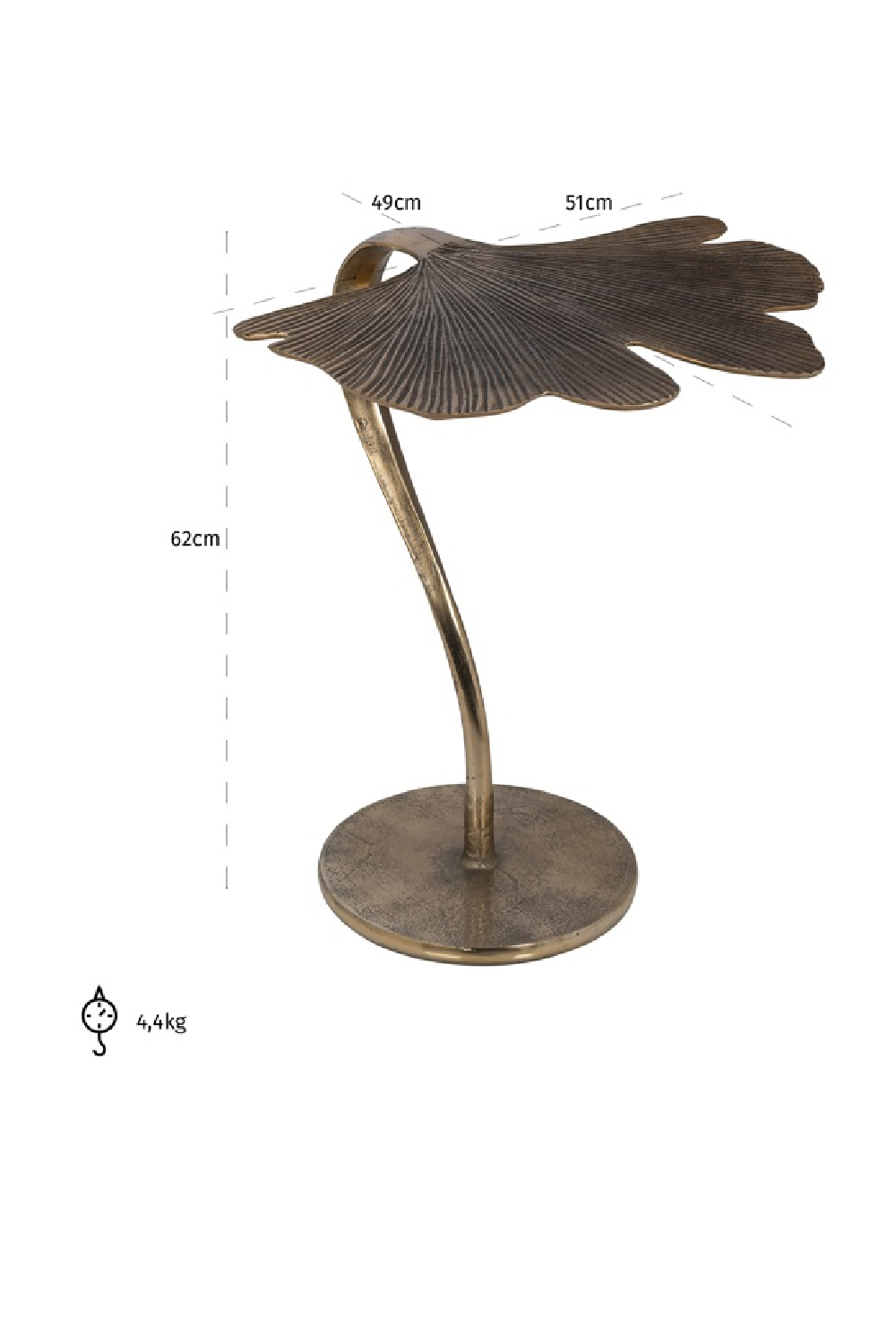 Art Deco Aluminum End Table | Oroa.com