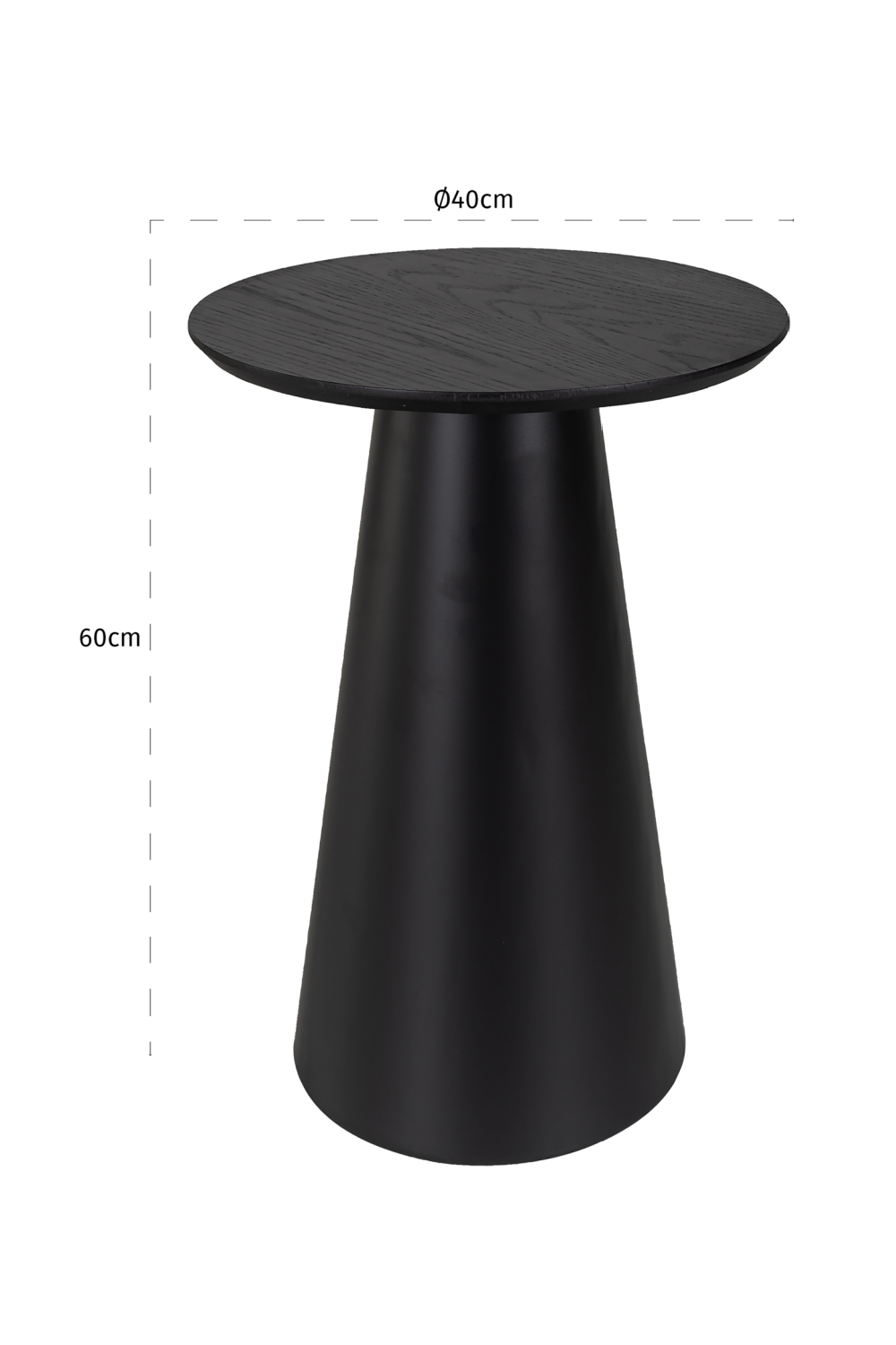 Black Pedestal End Table | Oroa.com
