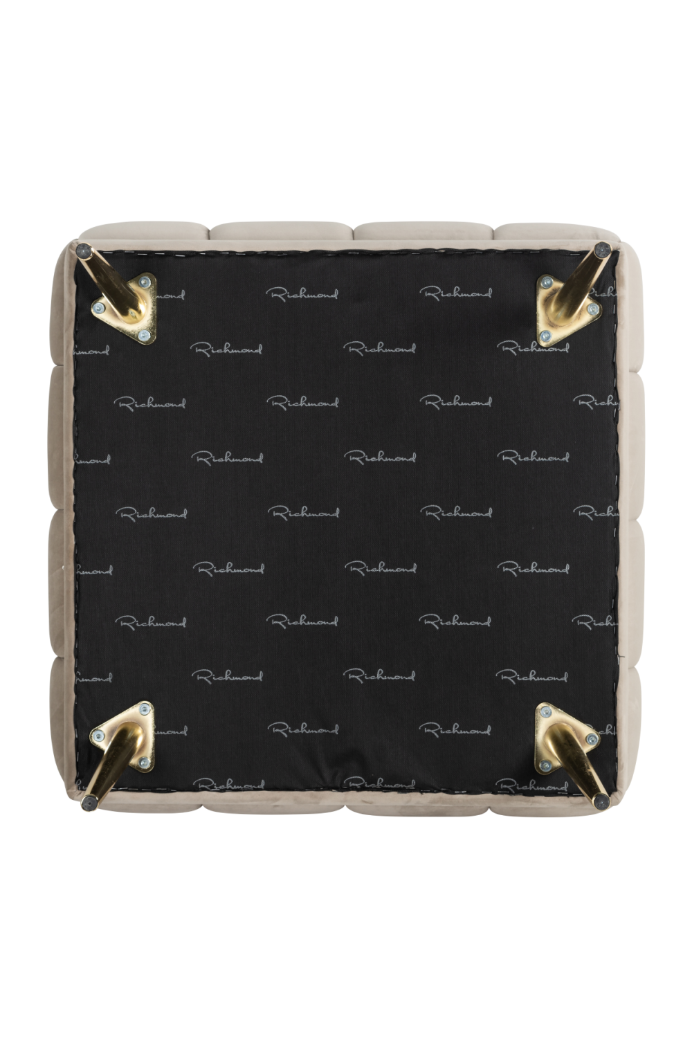 Modern Upholstered Hocker | Richmond Interiors Huxley | Oroa.com