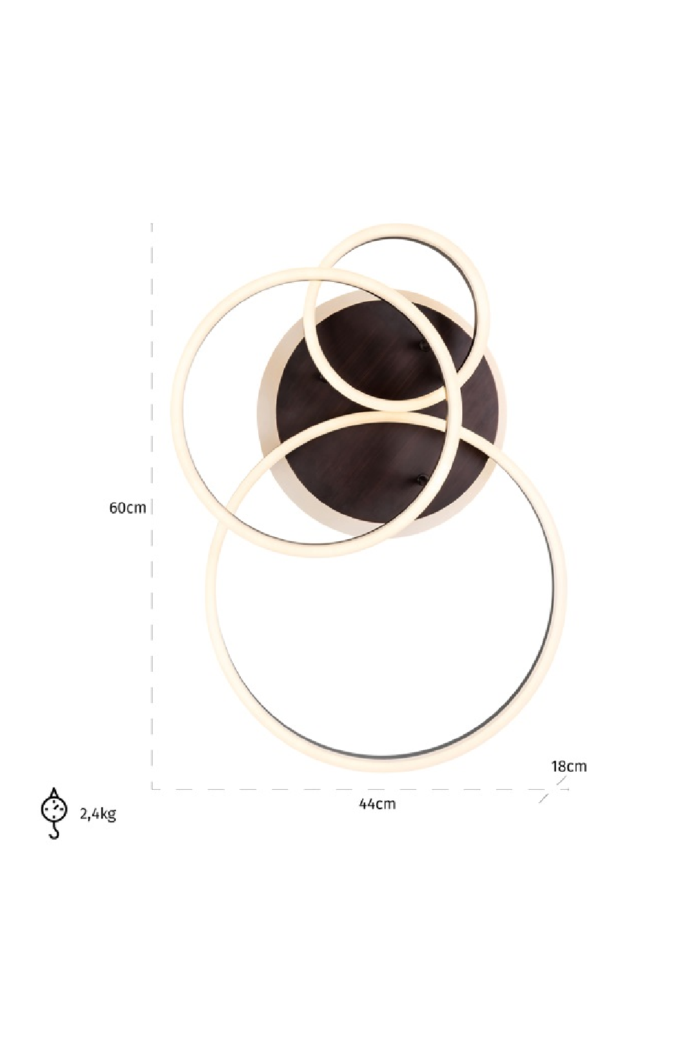 White Rings Ceiling Light | Oroa.com
