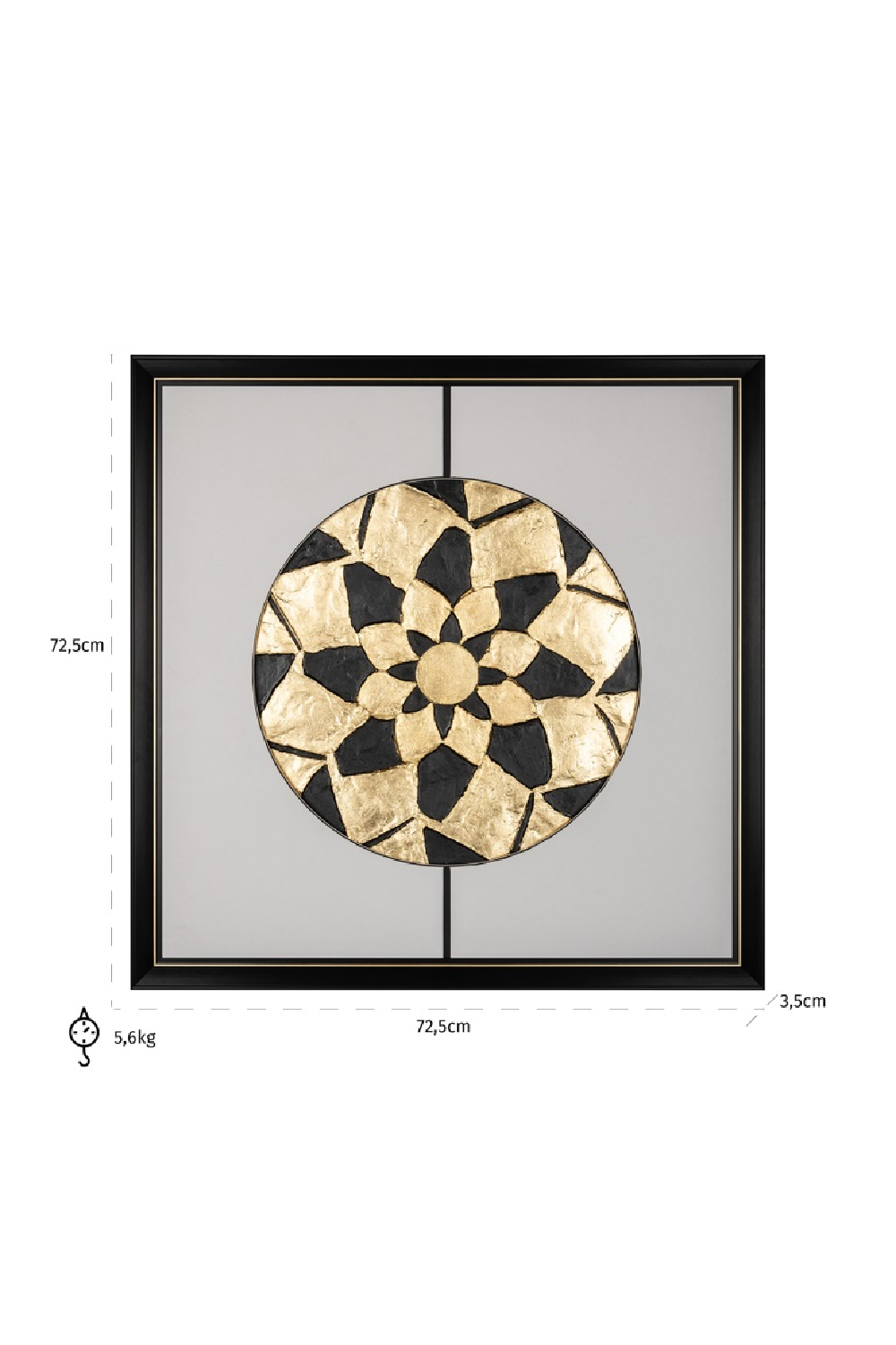 Gold & Black Wall Art | Richmond Interiors Sun | Oroa.com