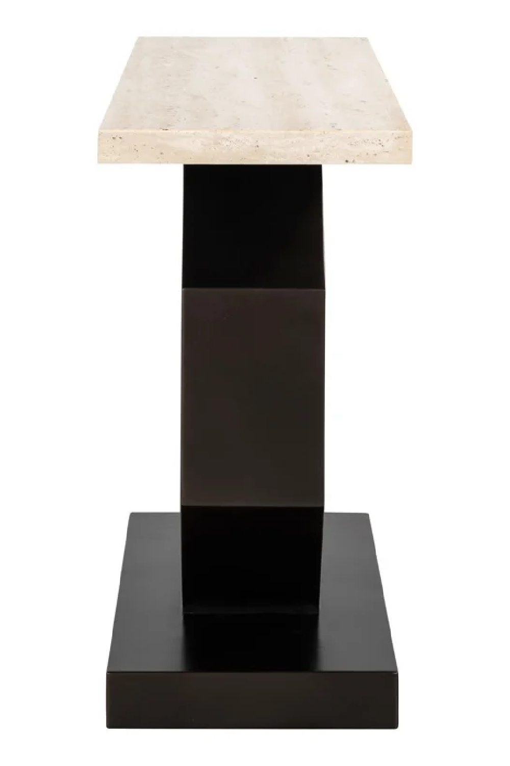 Travertine Pedestal Console Table | Richmond Interiors Avalon | Oroa.com