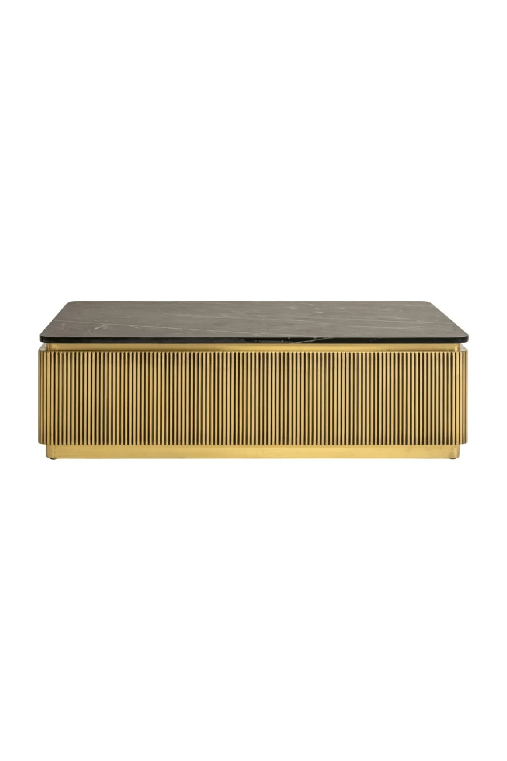 Gold Rectangular Coffee Table | Richmond Interiors Ironville | Oroa.com