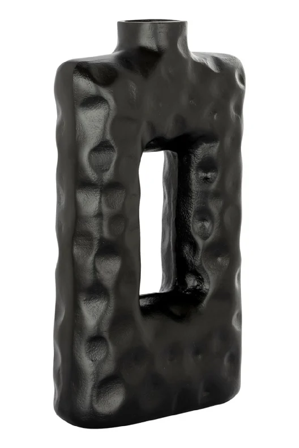 Black Aluminium Rustic Vase | Oroa.com
