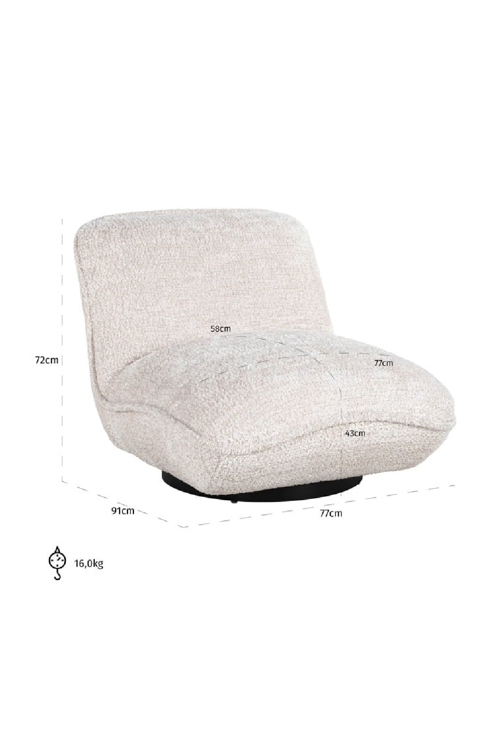 Cushioned Easy Chair | Richmond Interiors Ophelia | Oroa.com