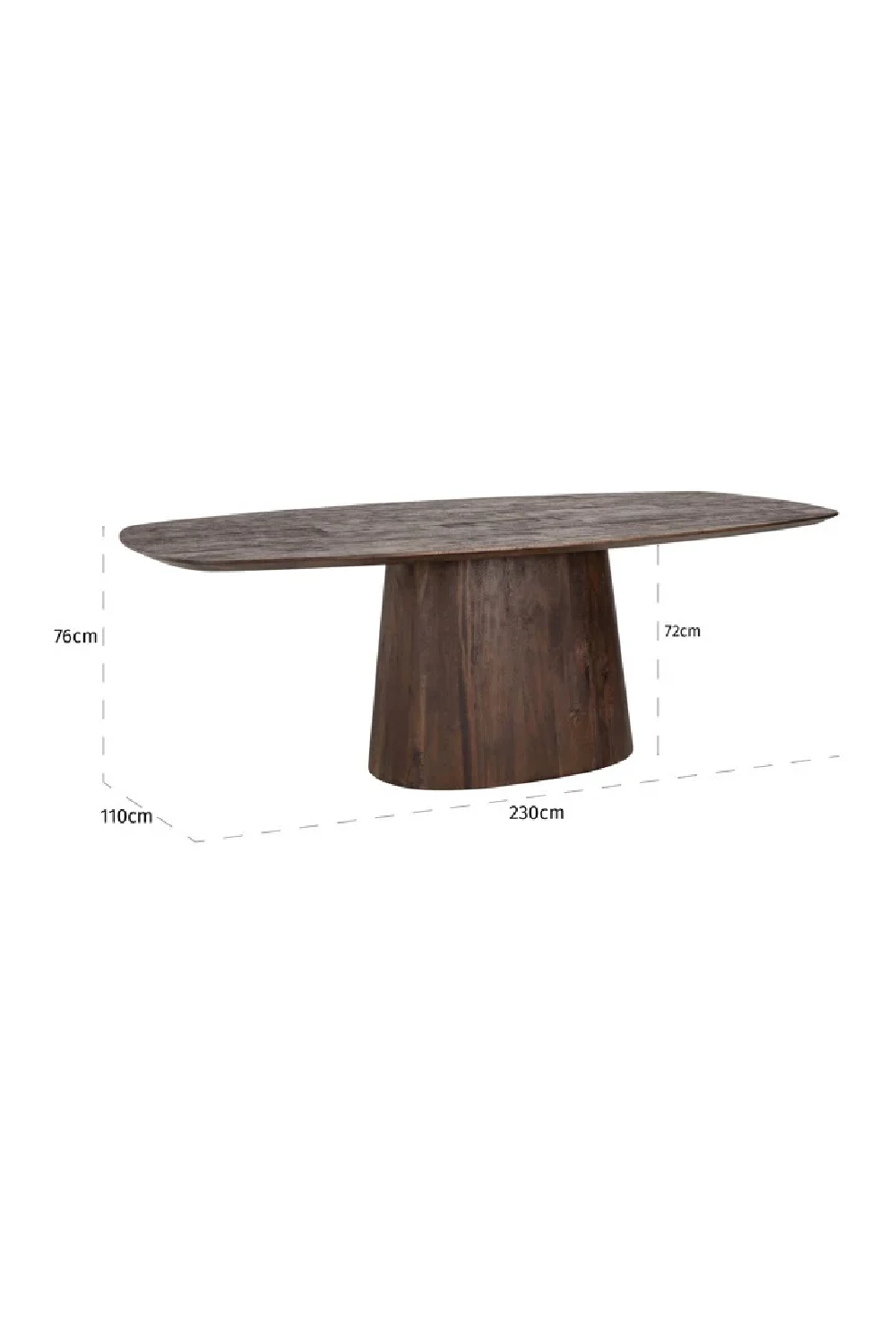 Wooden Oval Dining Table | Oroa.com