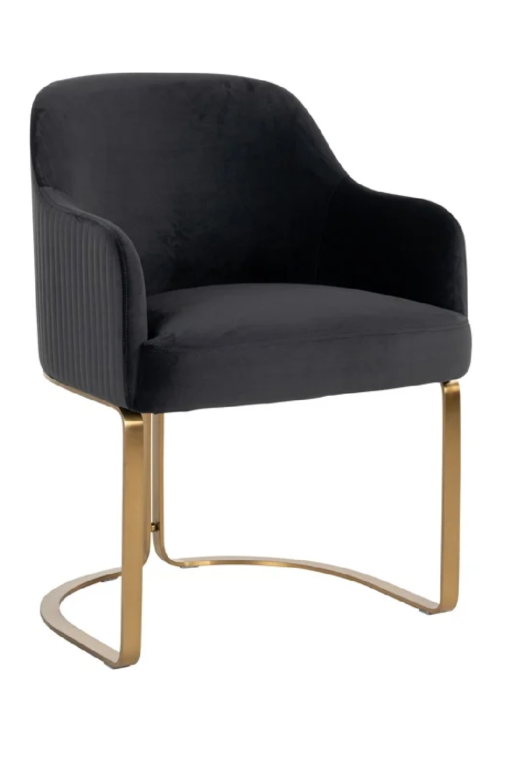 Dark Gray Velvet Armchair | Richmond Interiors Hadley | Oroa.com