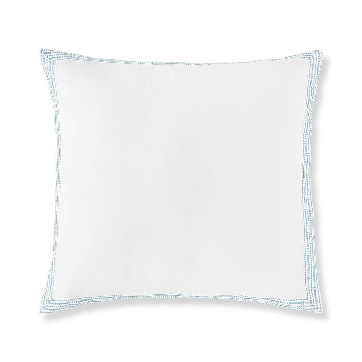 400TC Percale Embroidered Euro Sham | Amalia Home Memória | Oroa.com