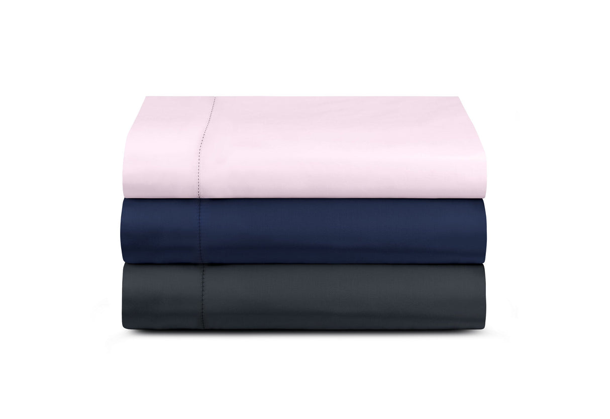430TC Sateen Hemstitched Flat Sheet | Amalia Home Suave | Oroa.com