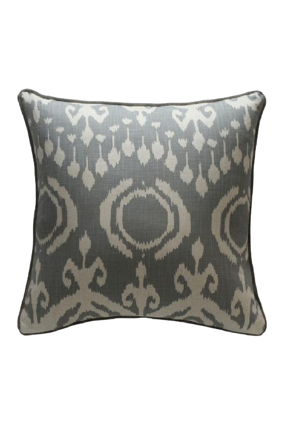 Ikat Cushion with Velvet Piping M | Andrew Martin Volcano | OROA