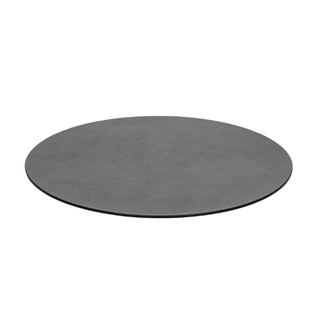 Grained Leather Round Placemat | Pinetti | OROA.com