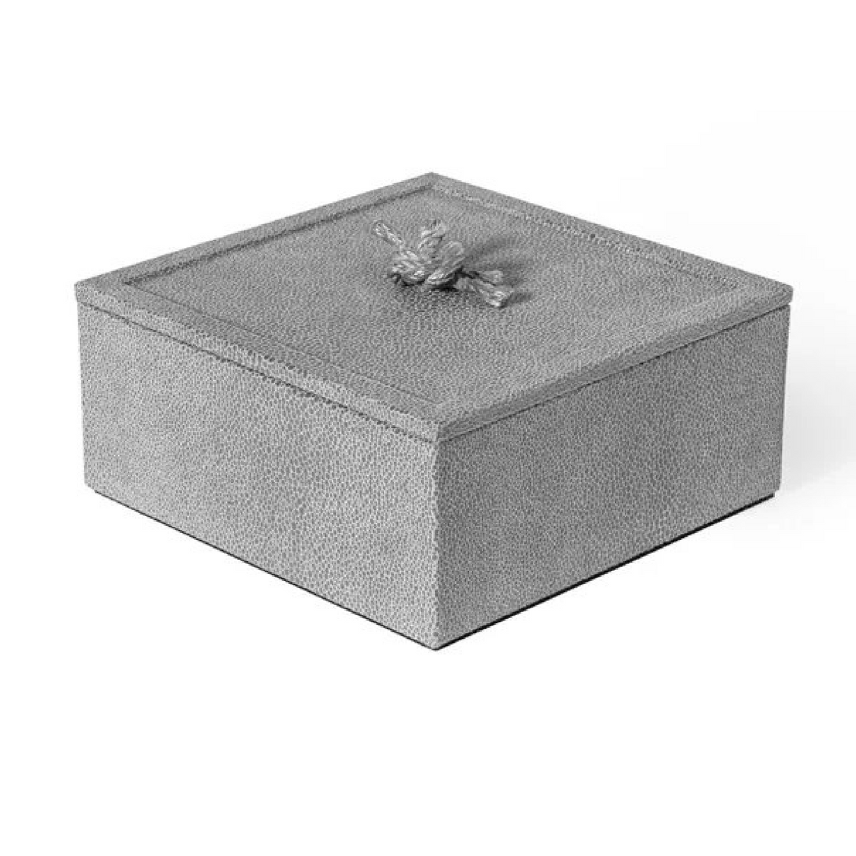 Leather Wrapped Square Box | Pinetti Thalia | OROA.com