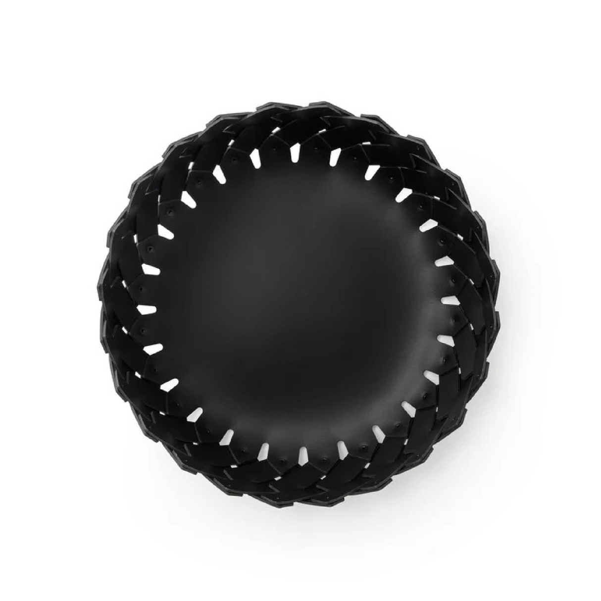 Leather Strips Short Basket | Pinetti Almeria | OROA.com