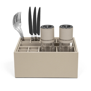 Leather Tabletop Organizer | Pinetti | OROA.com