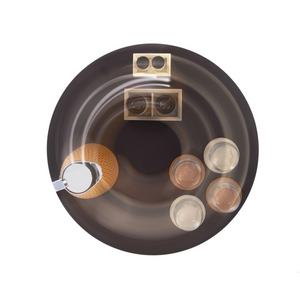 Calf Leather Lazy Susan | Pinetti | OROA.com