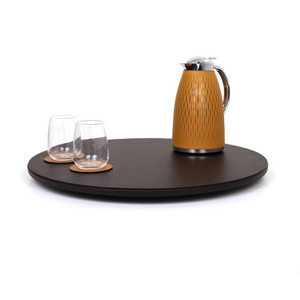 Calf Leather Lazy Susan | Pinetti | OROA.com