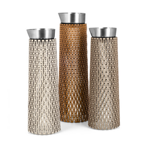 Leather-Wrapped Glass Carafe | Pinetti Sophie | OROA.com
