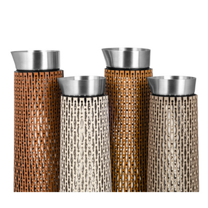 Leather-Wrapped Glass Carafe | Pinetti Sophie | OROA.com