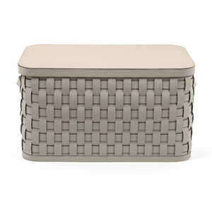 Woven Leather Shoes Basket | Pinetti Demetra | OROA.com