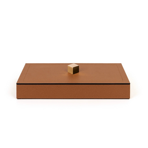 Leather Covered Wooden Box | Pinetti Kate | OROA.com
