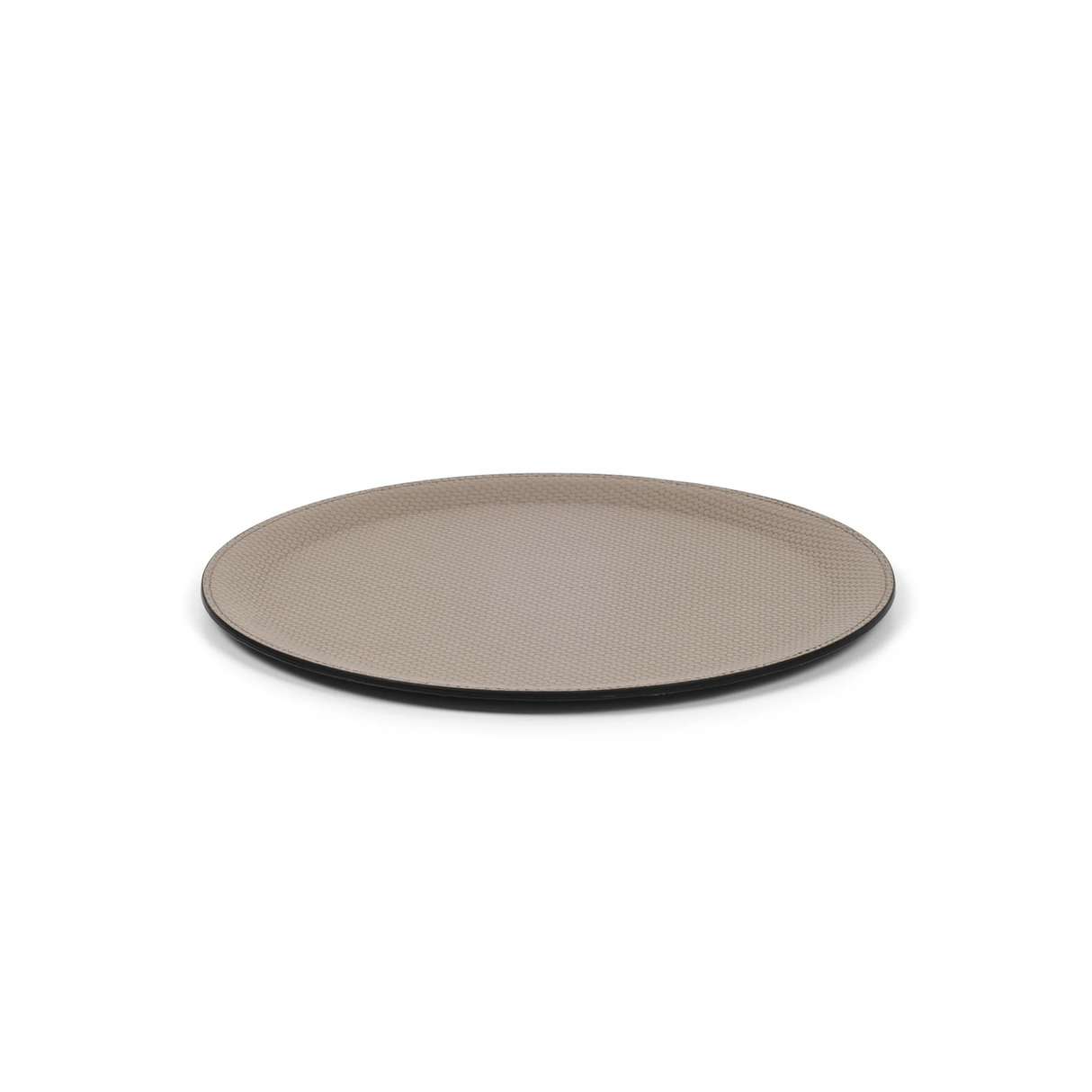 Round Calf Leather Tray | Pinetti Victor | OROA.com