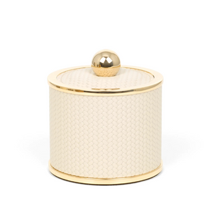 Round Leather Cotton Pad Holder | Pinetti Olimpia | OROA.com