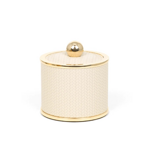 Leather Covered Round Bathroom Set | Pinetti Olimpia | OROA.com