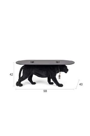 Panther Sculpture Coffee Table | Bold Monkey Dope As Hell | OROA.com