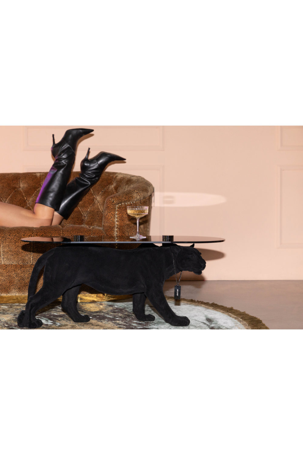 Panther Sculpture Coffee Table | Bold Monkey Dope As Hell | OROA.com