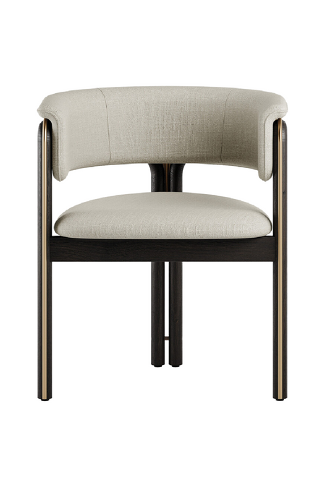 Metal Detail Curved Dining Chair | Morpho By Tomorrowland Volita | Oroa.com