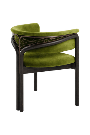 Metal Detail Curved Dining Chair | Morpho By Tomorrowland Volita | Oroa.com