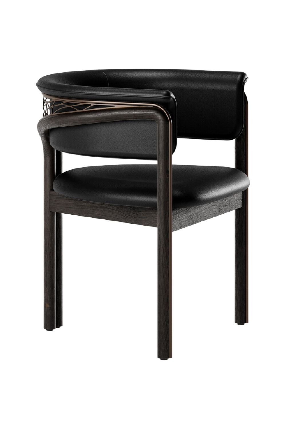 Metal Detail Curved Dining Chair | Morpho By Tomorrowland Volita | Oroa.com