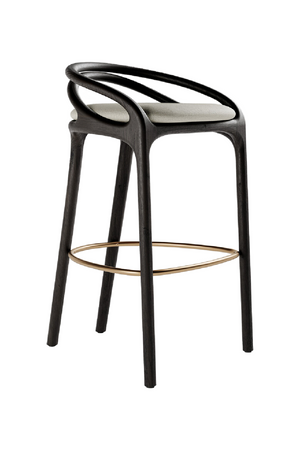 Brown Teak Bar Stool | Morpho By Tomorrowland Aleta | Oroa.com