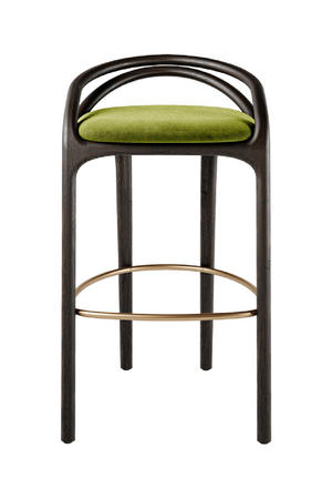 Brown Teak Bar Stool | Morpho By Tomorrowland Aleta | Oroa.com