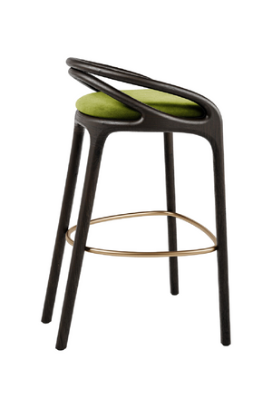 Brown Teak Bar Stool | Morpho By Tomorrowland Aleta | Oroa.com