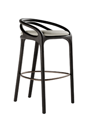 Brown Teak Bar Stool | Morpho By Tomorrowland Aleta | Oroa.com