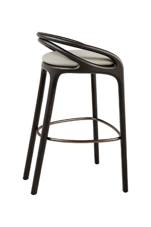Brown Teak Bar Stool | Morpho By Tomorrowland Aleta | Oroa.com