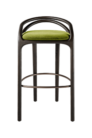 Brown Teak Bar Stool | Morpho By Tomorrowland Aleta | Oroa.com