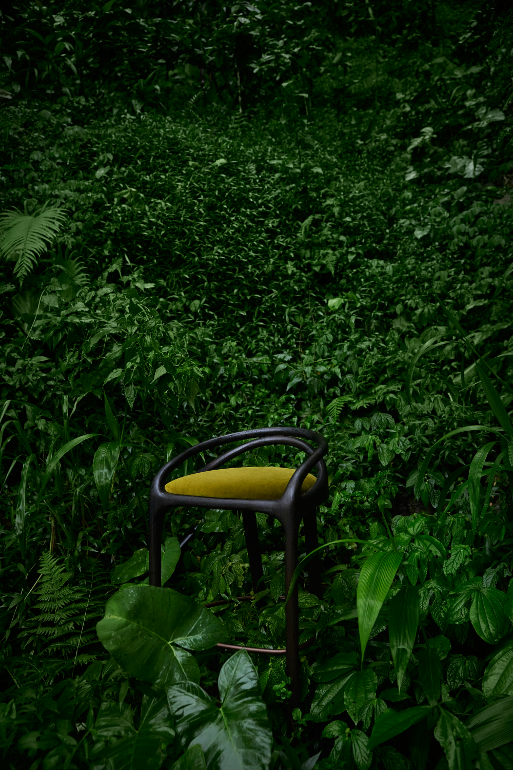 Brown Teak Bar Stool | Morpho By Tomorrowland Aleta | Oroa.com