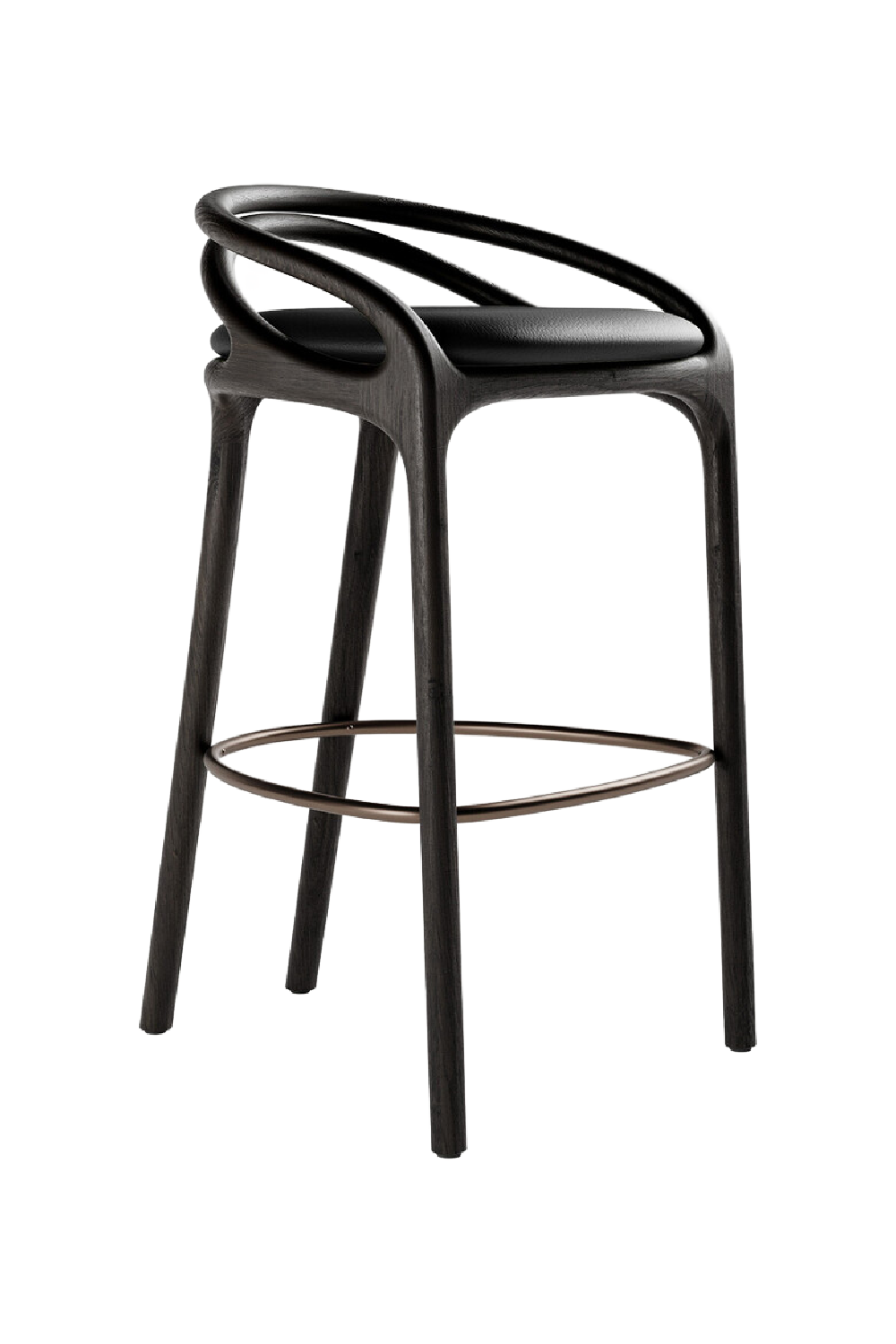 Brown Teak Bar Stool | Morpho By Tomorrowland Aleta | Oroa.com