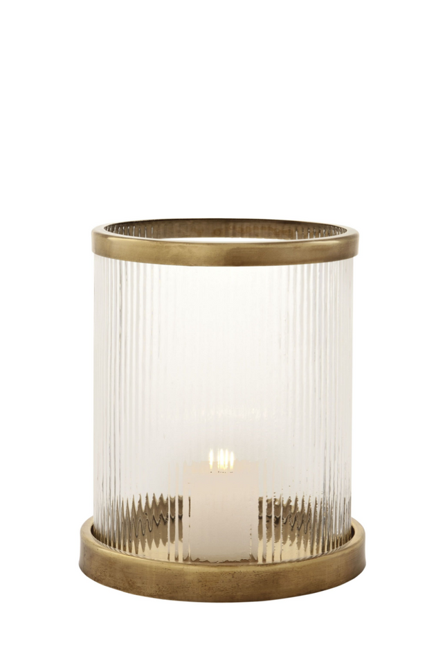 Ribbed Glass Hurricane | Eichholtz Harrington | Oroa.com