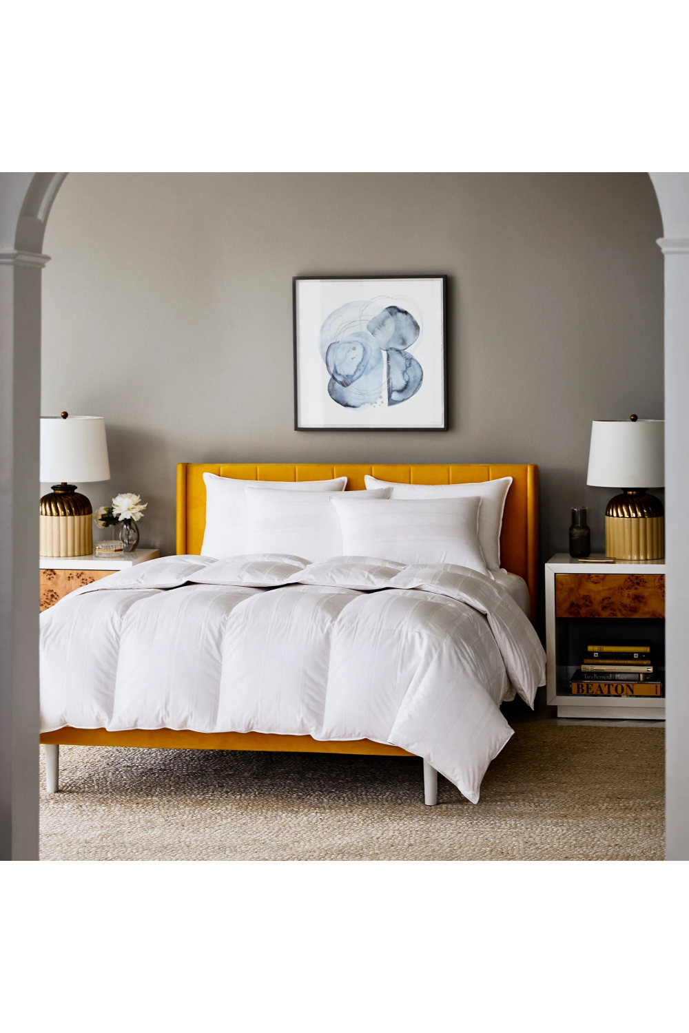 350TC Sateen Piping King Comforter | Scandia Lucerne | Oroa.com