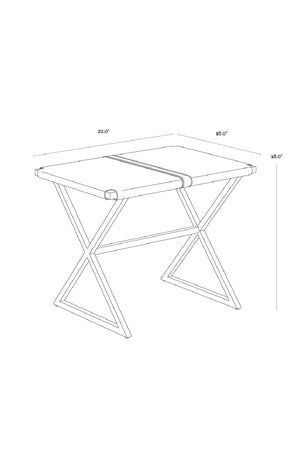 Brown Leather Stool Modern European furniture - - www.oroa.com