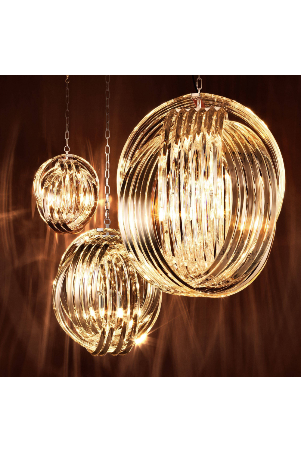 Lucite Loop Chandelier | Eichholtz Marco Polo | Oroa.com