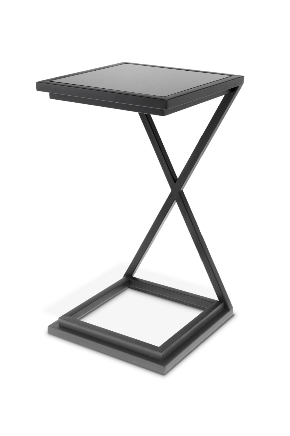 Gunmetal Glass Side Table | Eichholtz Cross | Oroa.com