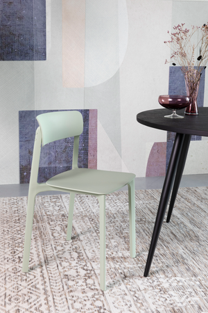 Fiberglass Modern Dining Chairs (4) | DF Clive | Oroa.com
