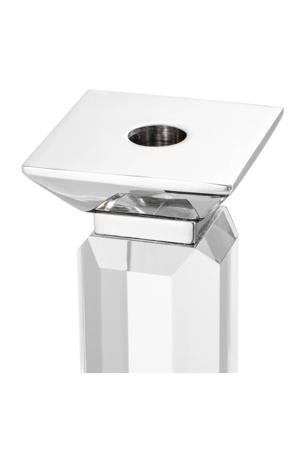 Crystal Glass Stick Candle Holder Set of 3 - Eichholtz Livia | OROA TRADE